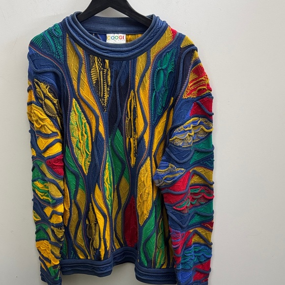 COOGI Men's Vibrant Textured Sweater - Picture 1 of 6